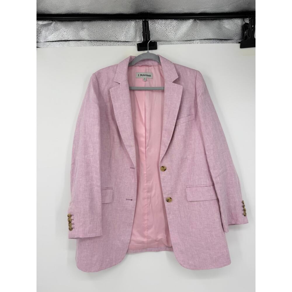 Pink Linen Blazer - Picture 2 of 10